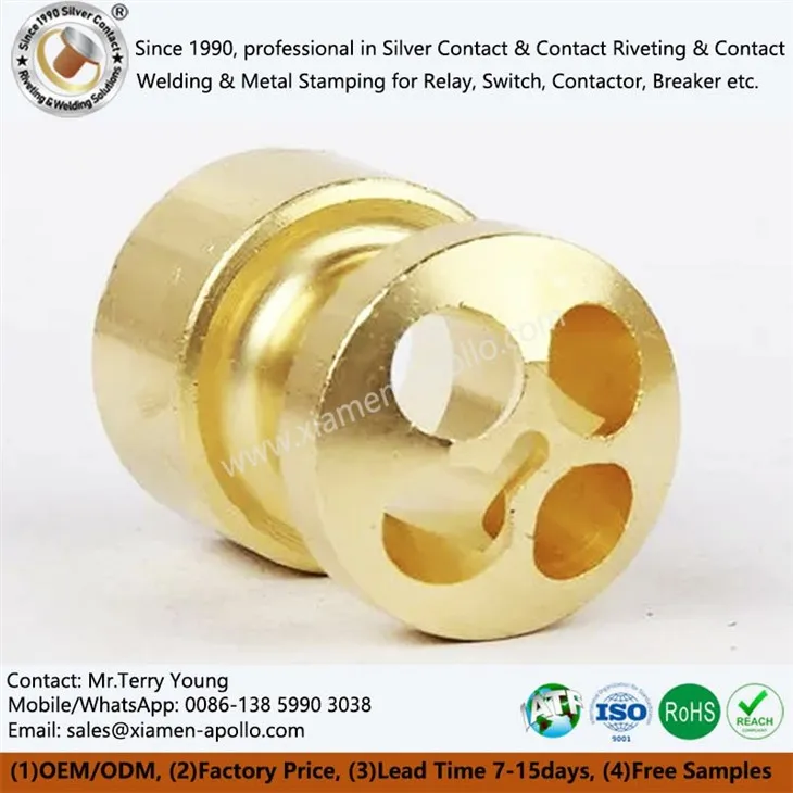 CNC-bearbejdede messingdele