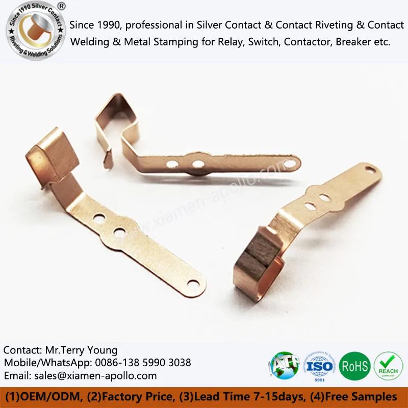 Kobberstemplede komponenter til stikkontakt