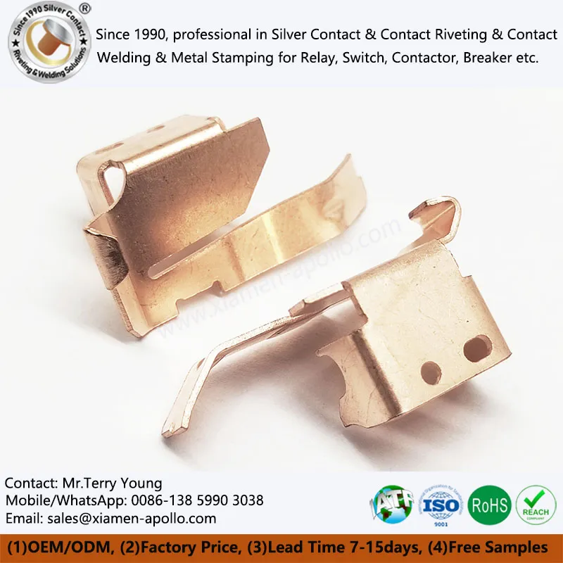 Kobberstemplingsfjederkontakter til elektrisk afbryder