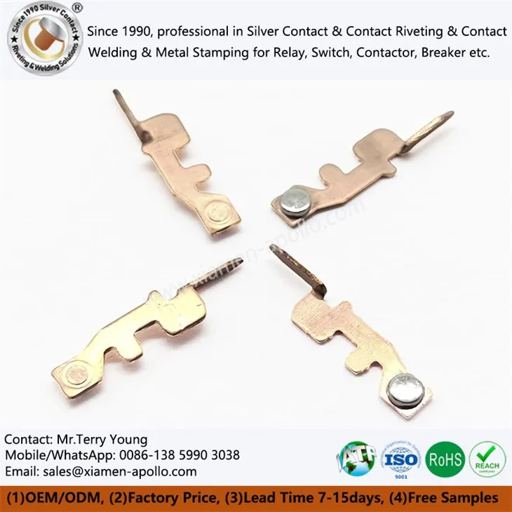 In-Mold Silver Nittering Contakter