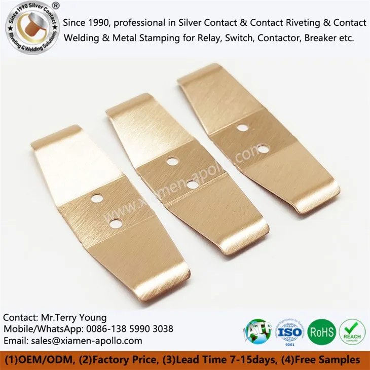 Metalstempling kobber kontaktdele
