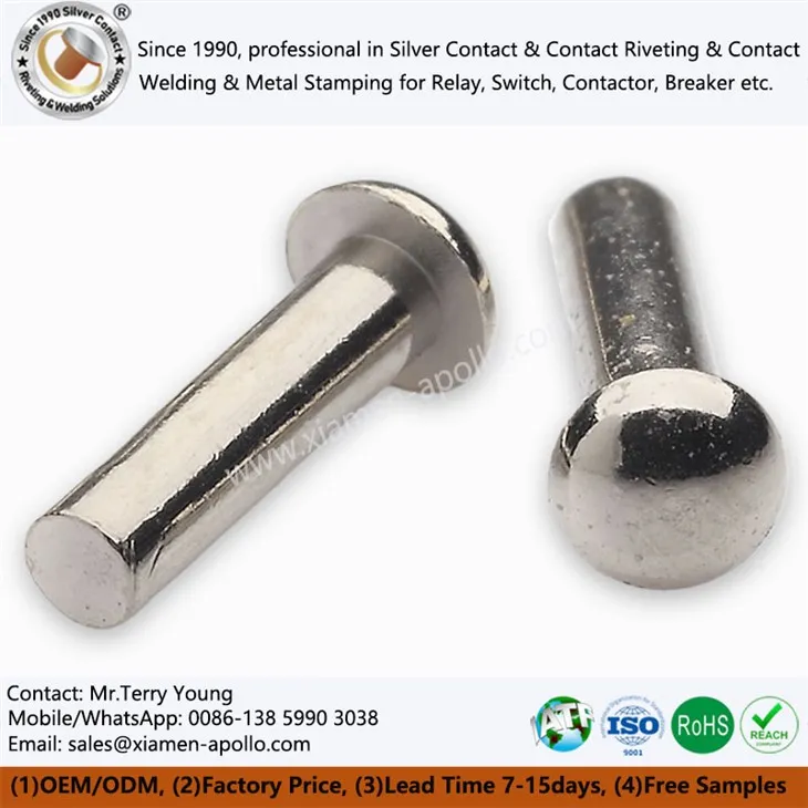 Nikkelbelagte kobberkontakter