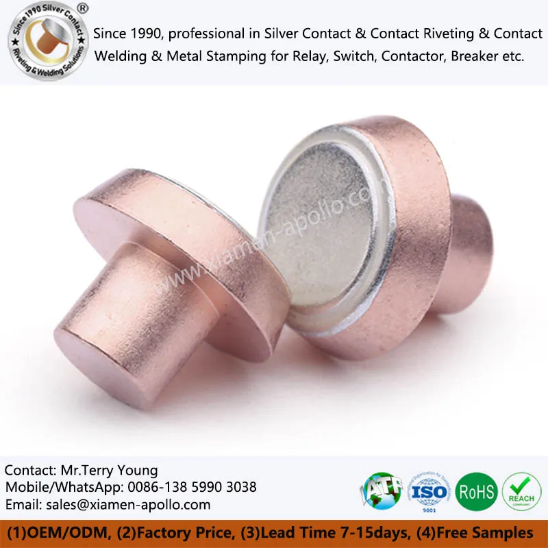 Bimetal kontakt nitter til magnetisk låsningsrelæ