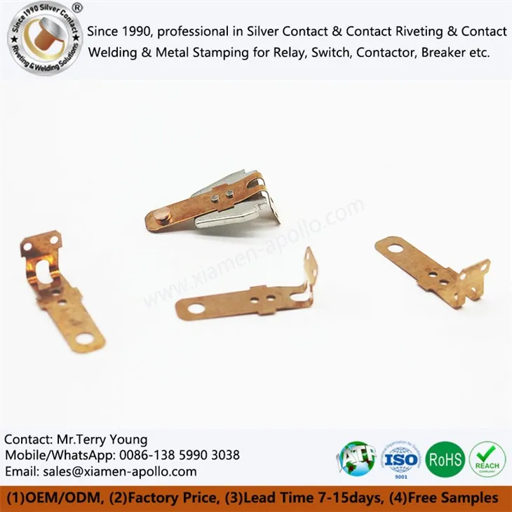 Nittet beryllium kobberdele