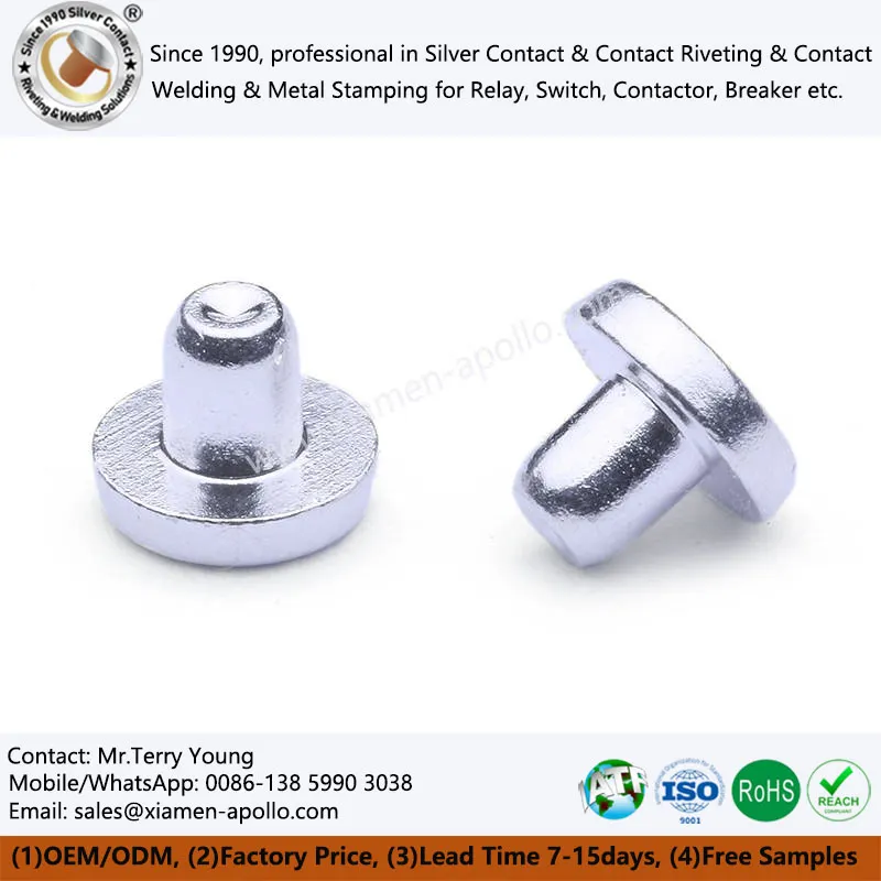 Sølvbelagte kobberkontakter