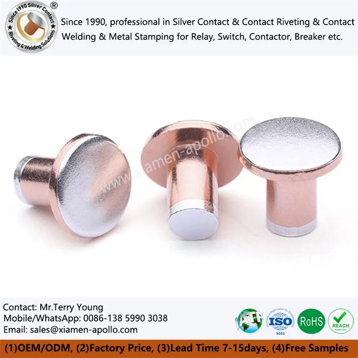 Tri-metal elektriske kontakter