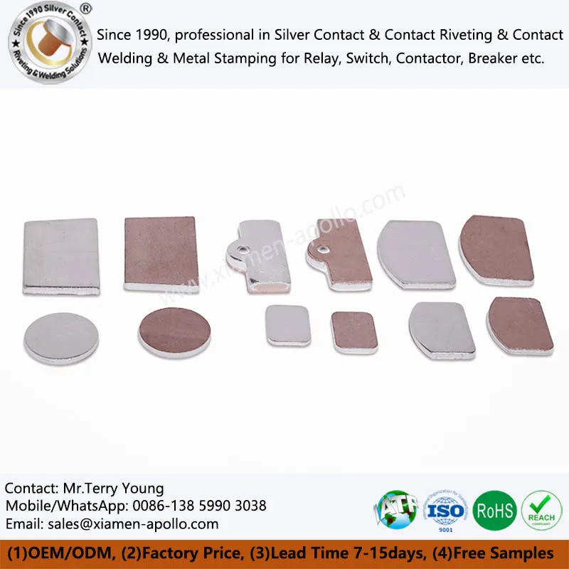 Svejsede elektriske kontakter